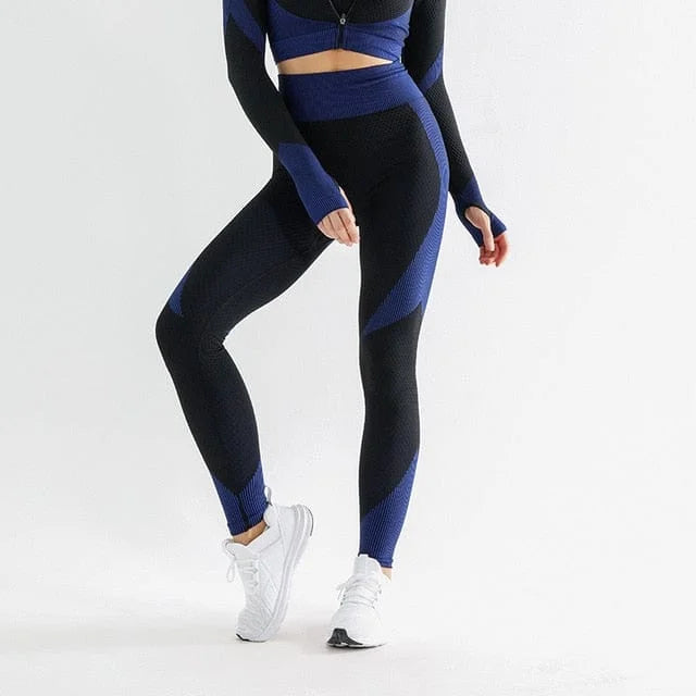 Leggings de sport avec effet push-up - bleu marine / s