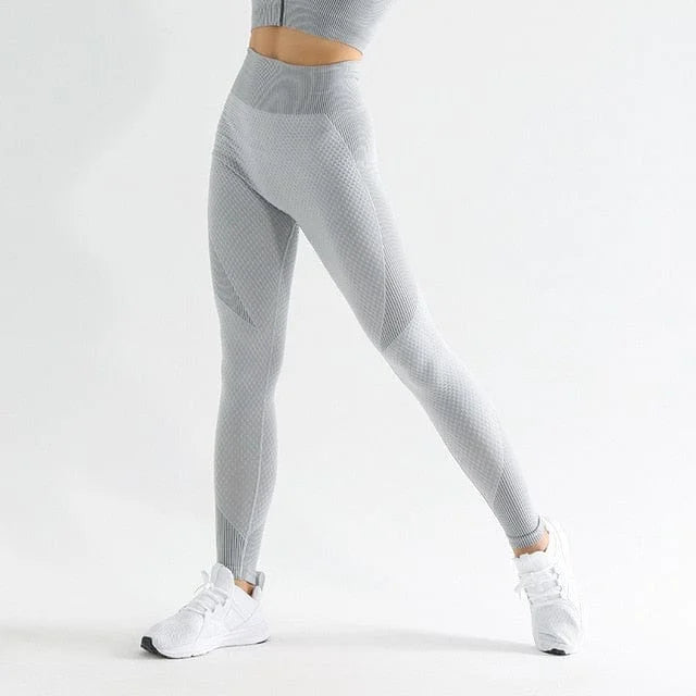 Leggings de sport avec effet push-up - gris / s