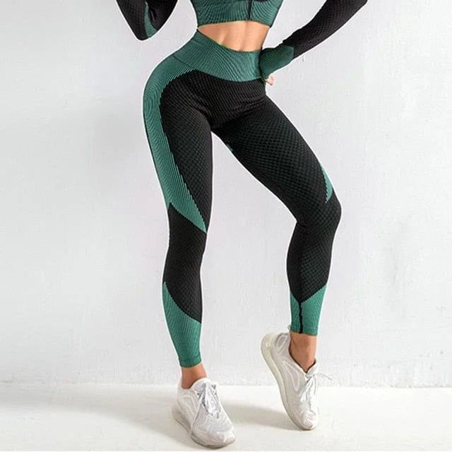 Leggings de sport avec effet push-up - turquoise / s