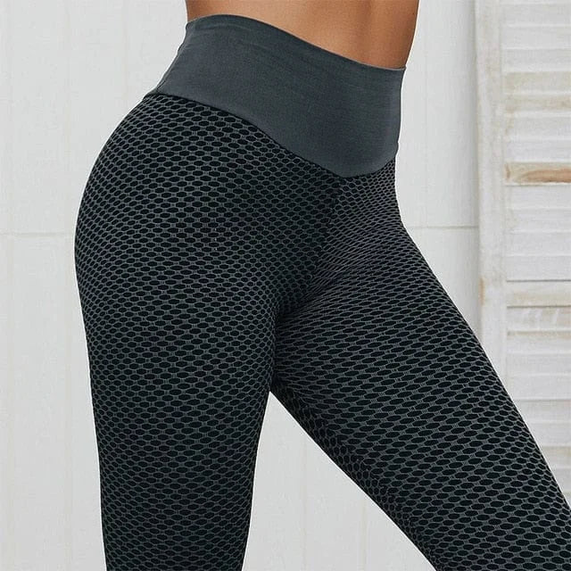 Leggings de sport avec un filet - noir / s