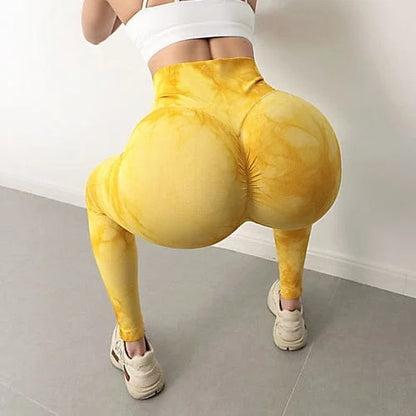 Leggings de sport colorés - jaune / m