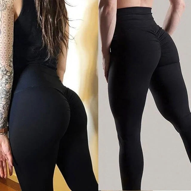 Leggings de sport lisses - noir / s