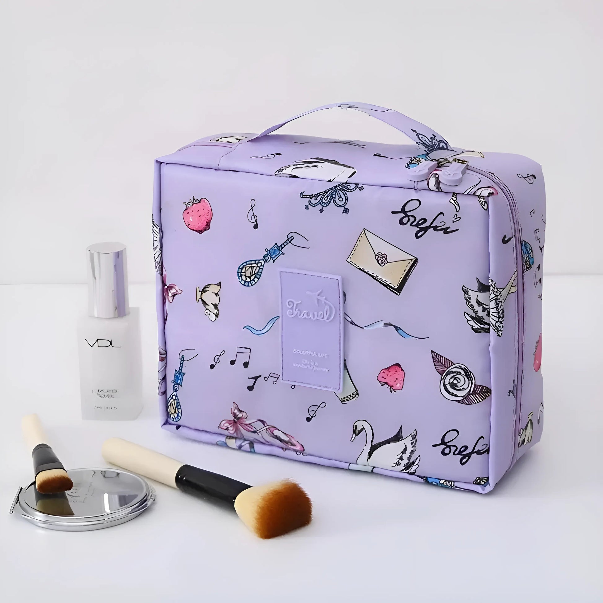 Lilas Boîte de maquillage multifonctionnelle - Vanity Box