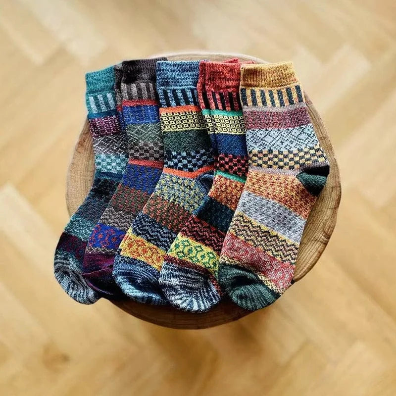 Lot de 5 paires de chaussettes chaudes pour femmes - universel