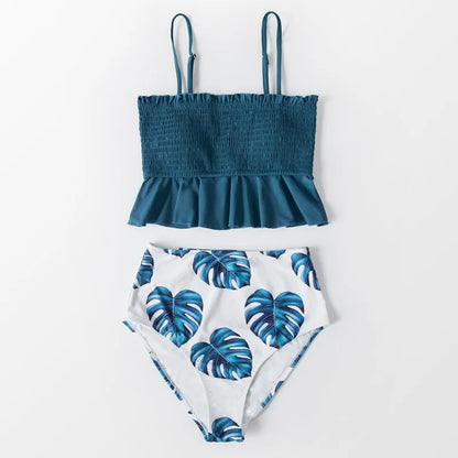 Maillot de bain deux pièces bikini avec volants