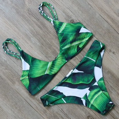 Maillot de bain deux pièces floral