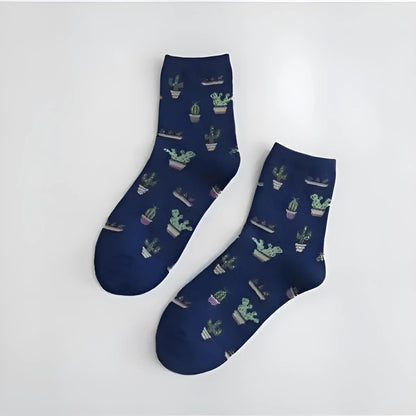 Marine Chaussettes longues en cactus