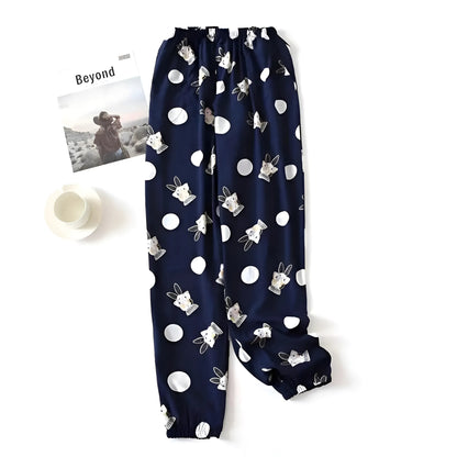 Marine Pantalons de pyjama à motifs colorés