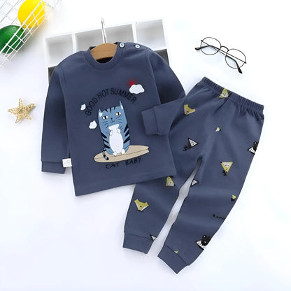 Marine Pyjamas longs pour enfants