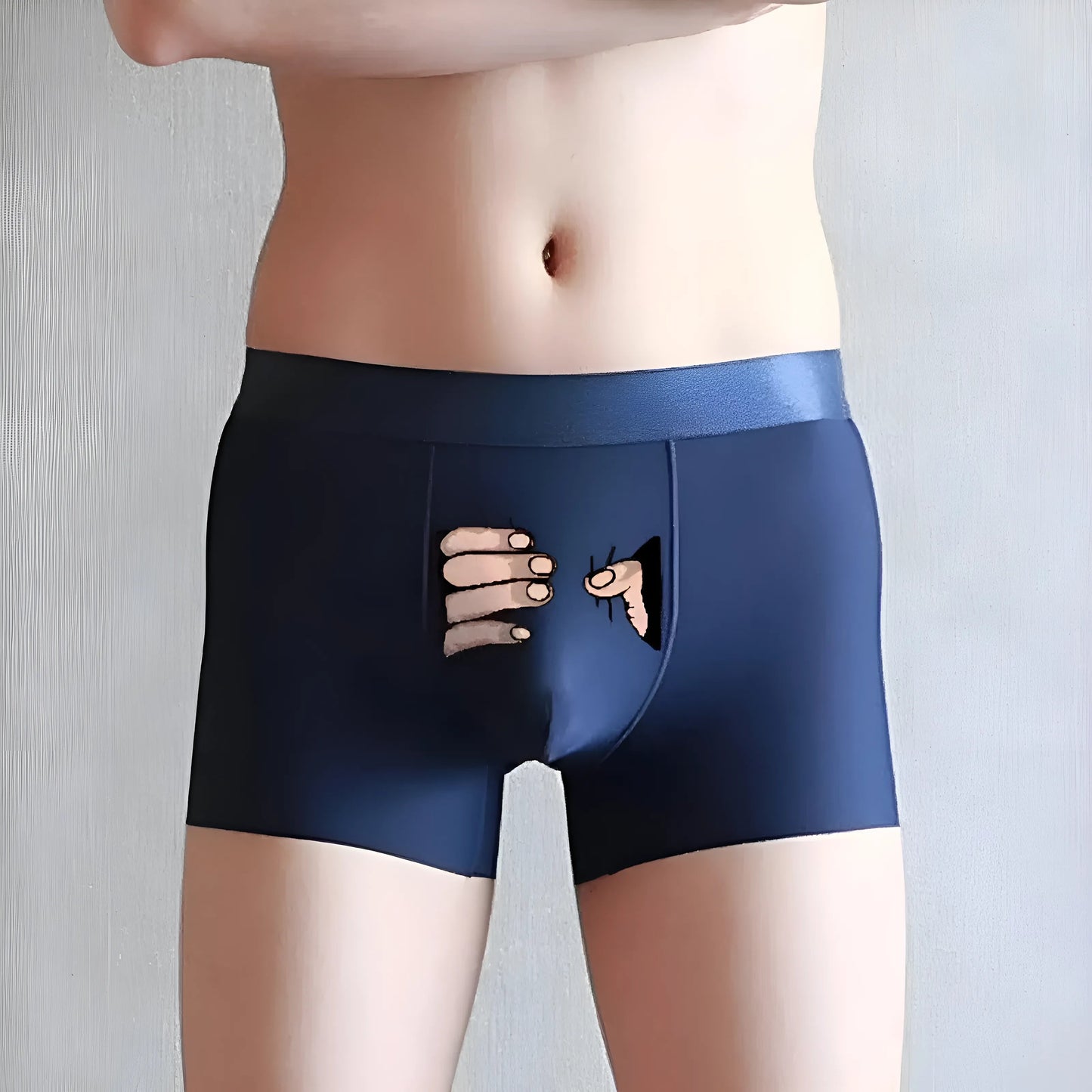 Marine Shorts de bain pour hommes avec imprimé amusant