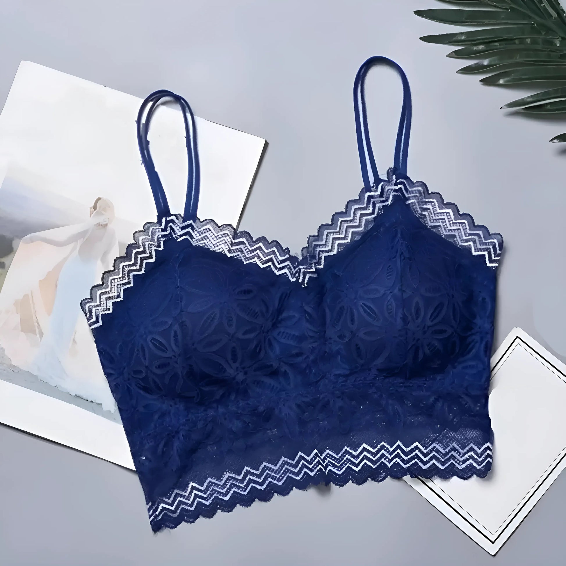 Marine Top en dentelle bralette