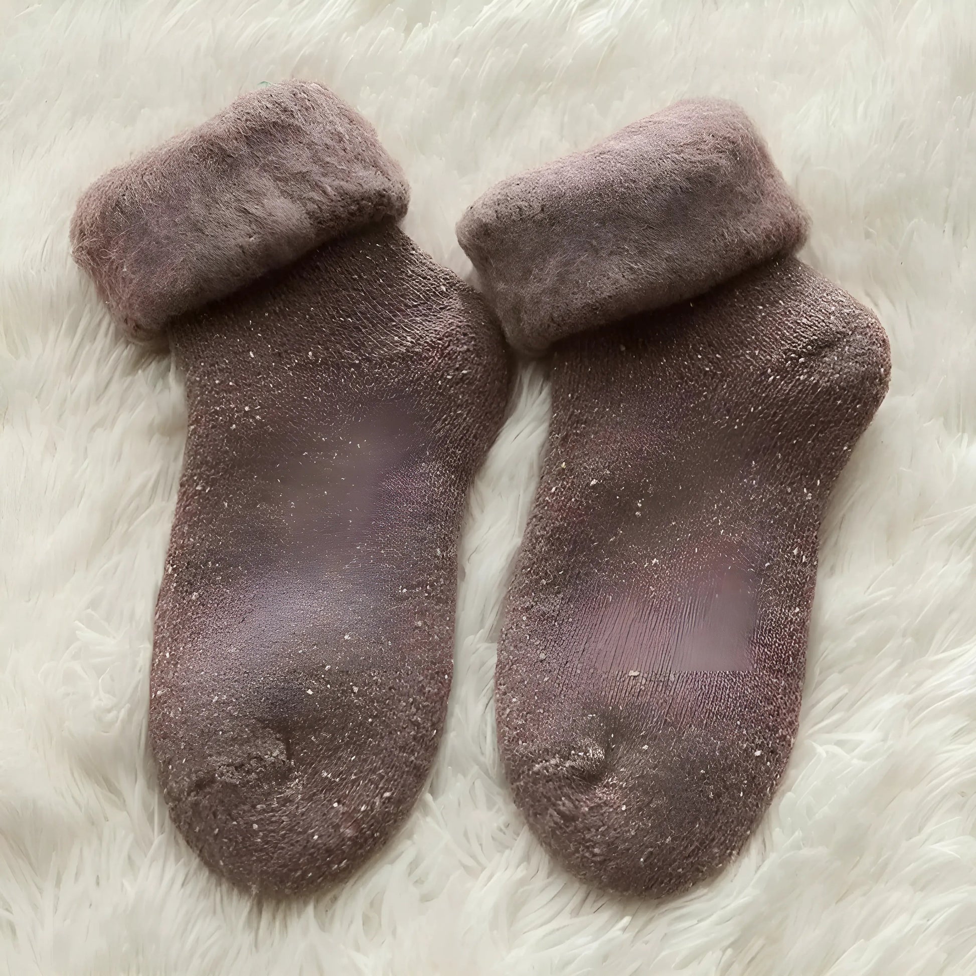 Marron Chaussettes chaudes pour femmes