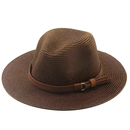 Marron foncé Chapeau de plage universel