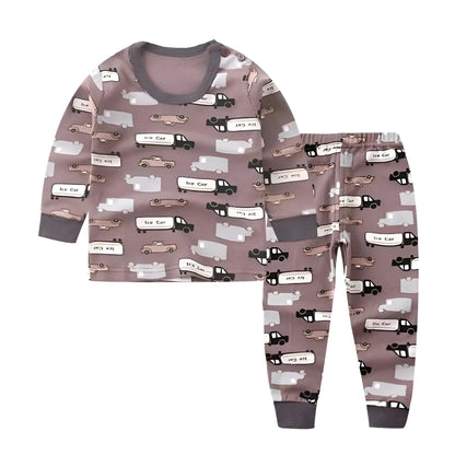 Marron Pyjamas longs pour enfants