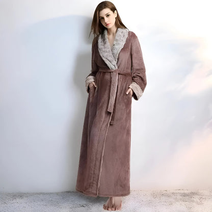 Marron Robe longue pour femmes