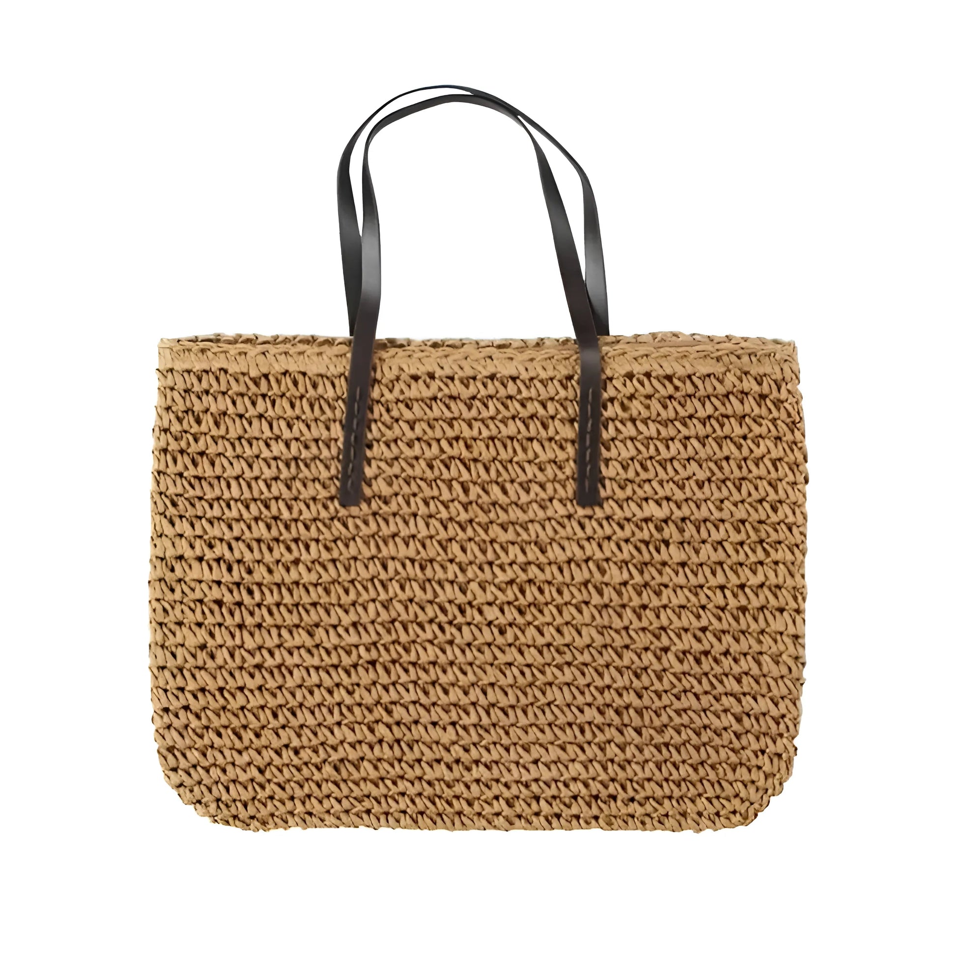 Marron Sac de plage tissé