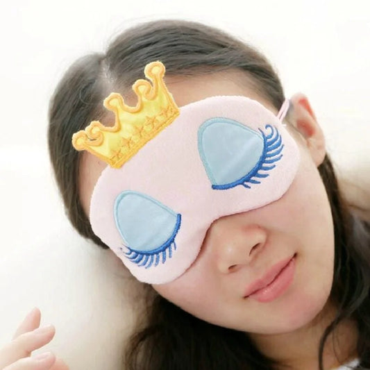 Masque de sommeil avec couronne - violet / universel