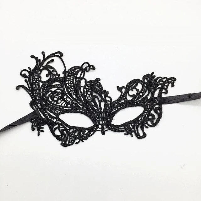 Masque en dentelle - noir