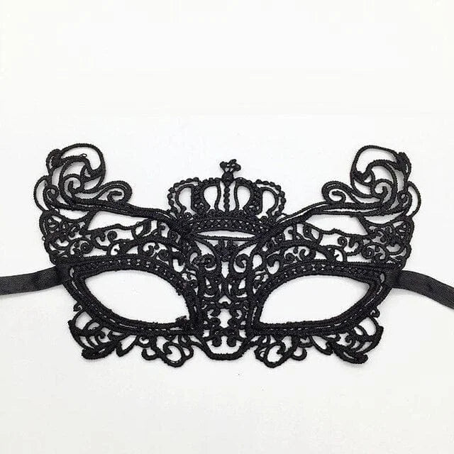 Masque en dentelle - noir