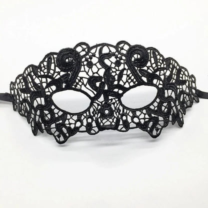 Masque en dentelle - noir / universel