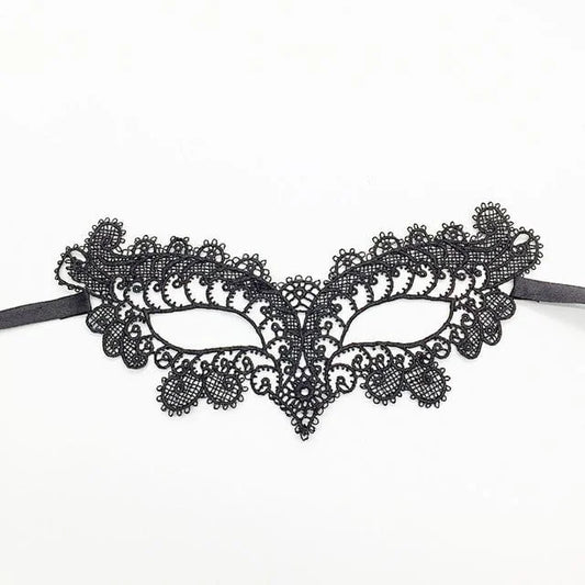 Masque en dentelle - noir / universel