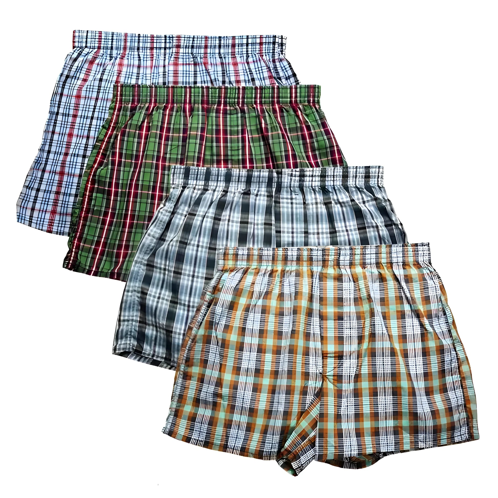 Mélanger 4 Paquet de Boxers Amples pour Hommes