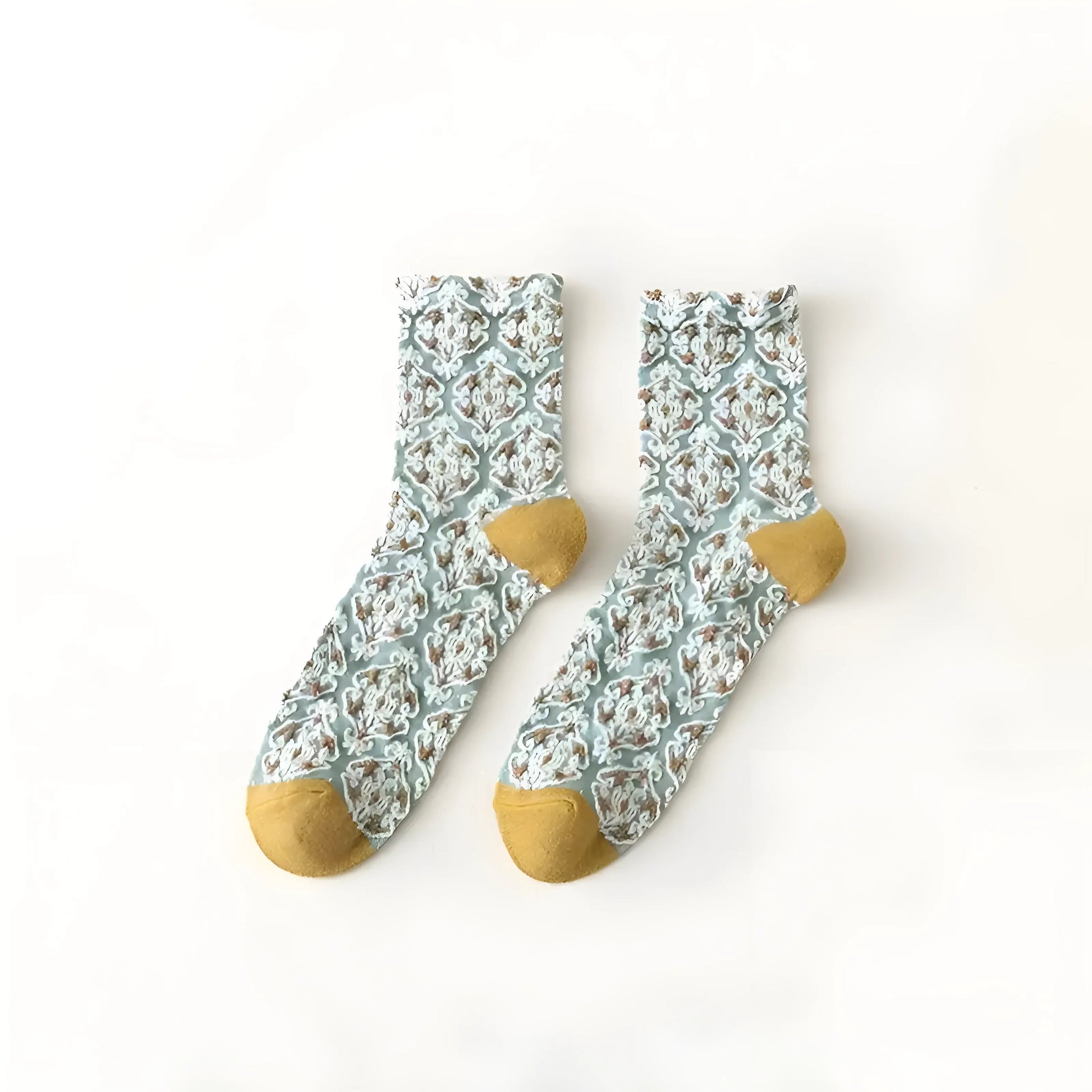 Multicolore Chaussettes pour femmes avec motif décoratif