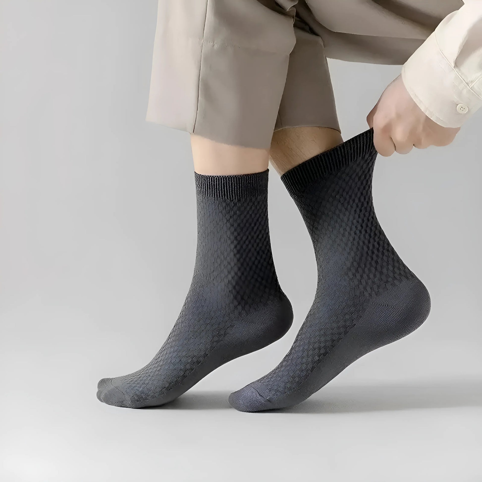 Noir 5 Paquet de Chaussettes pour Hommes