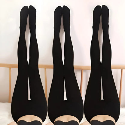 Noir Collants épais pour femmes