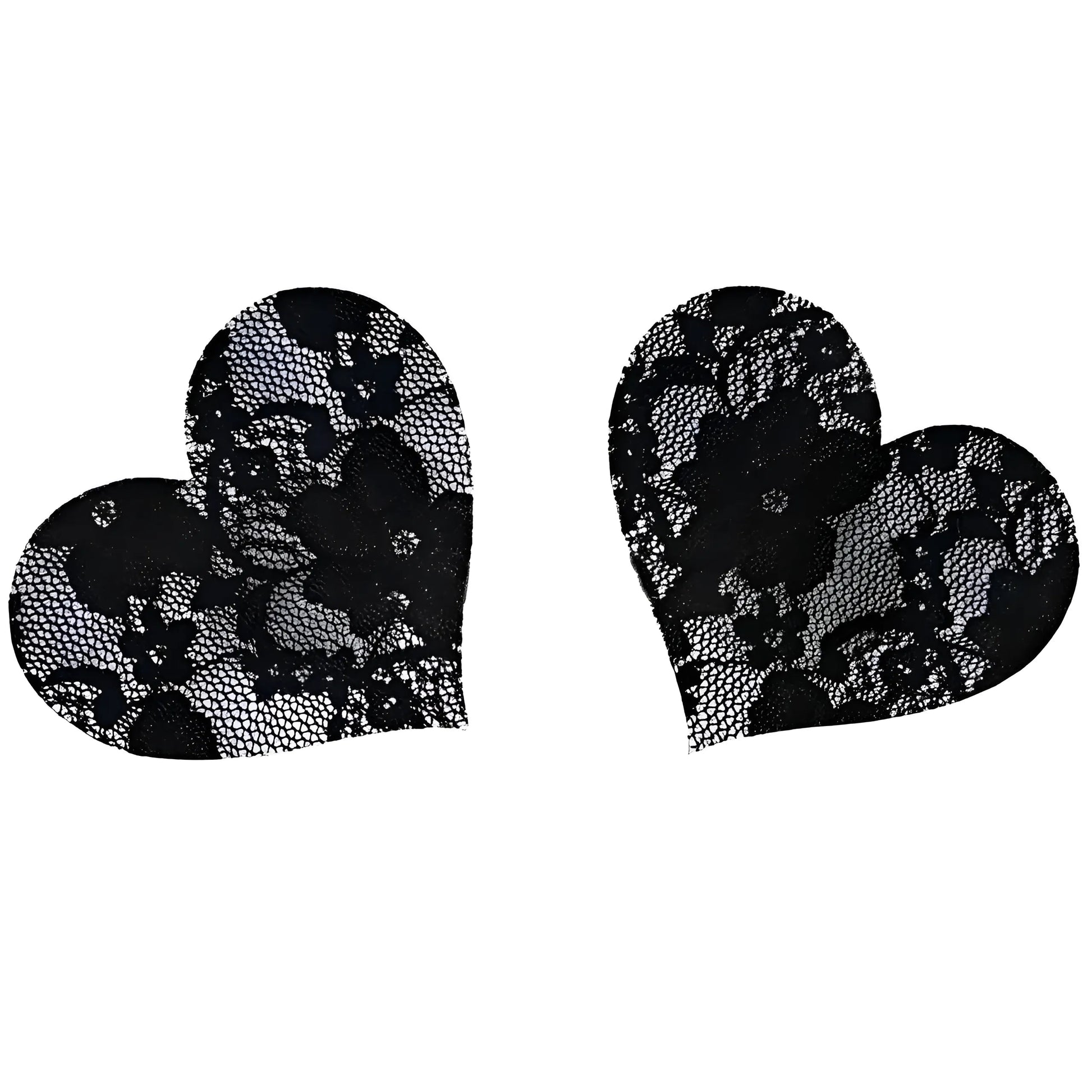 Noir Couvre-nipples en dentelle