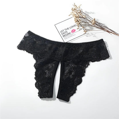 Noir Culottes en dentelle avec détail découpé