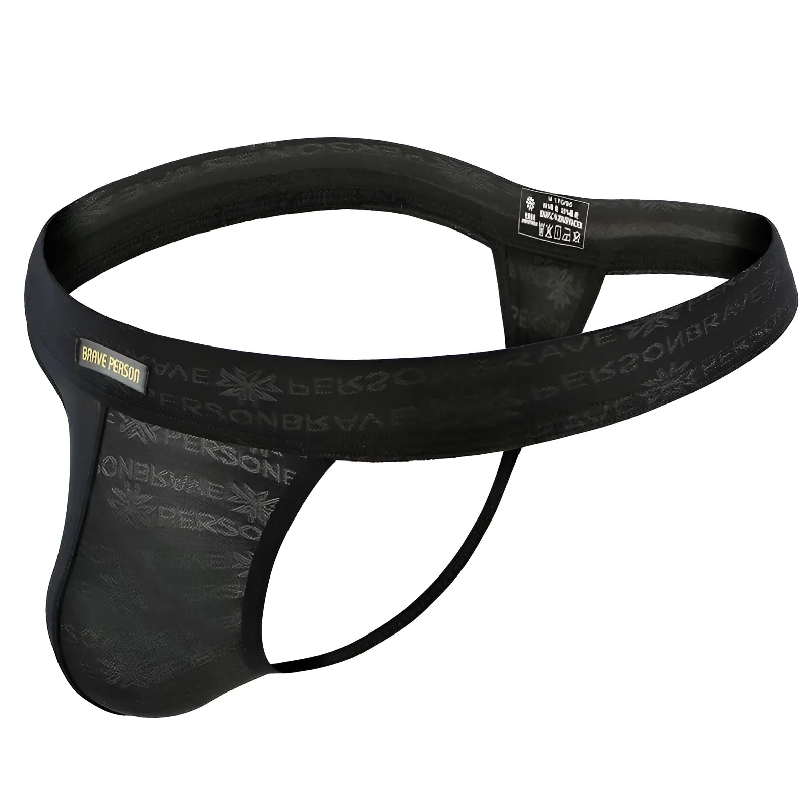 Noir Culottes string pour hommes Brave Person