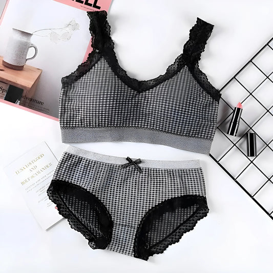 Noir Ensemble de lingerie avec dentelle
