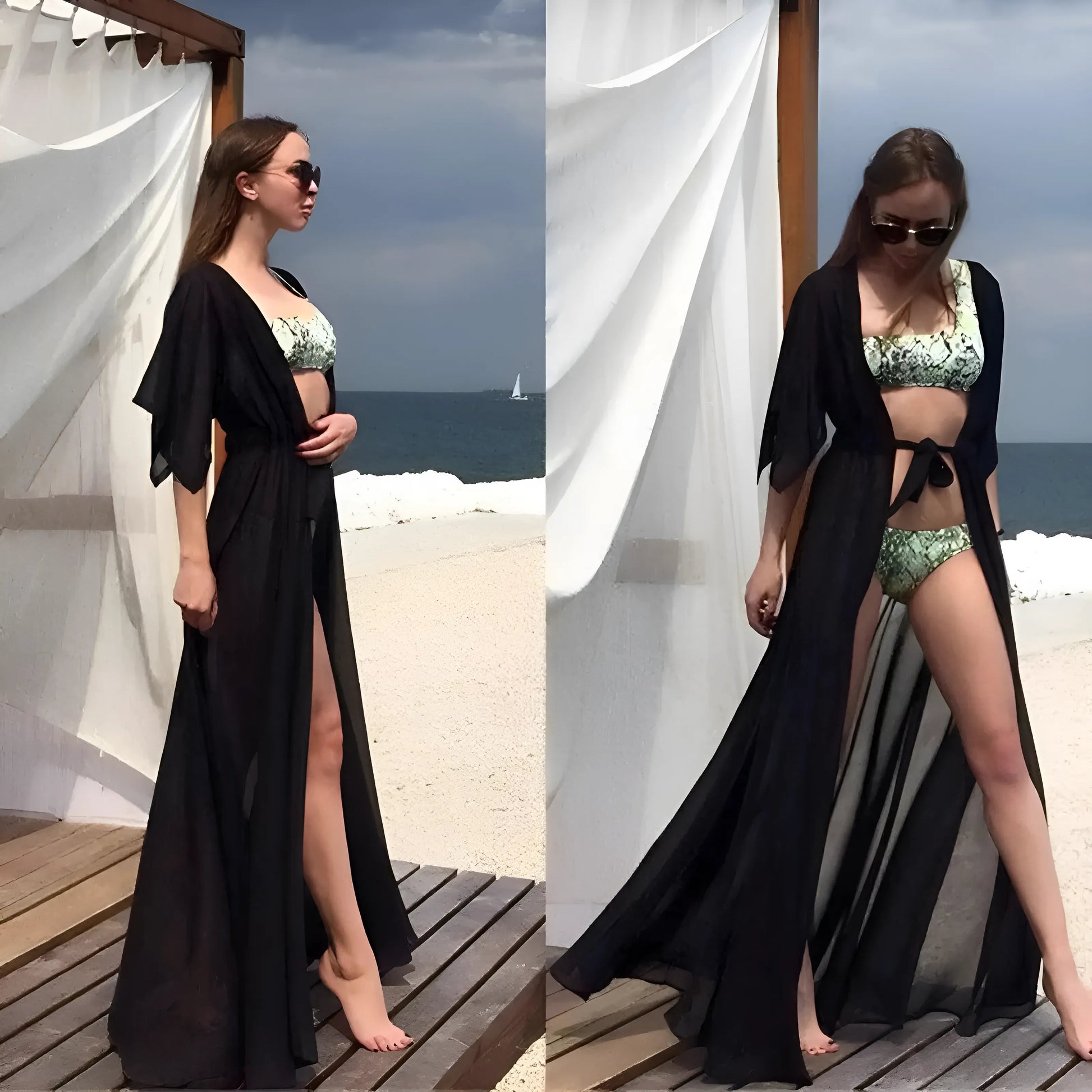 Noir Kimono de Long Beach