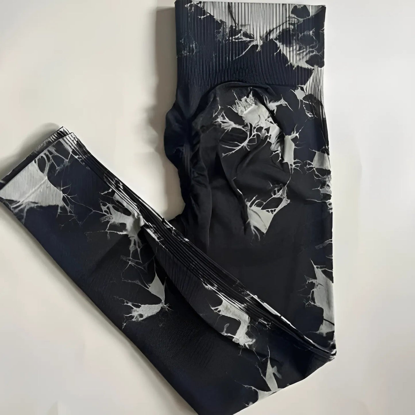 Noir Leggings pour femmes avec motif décoratif