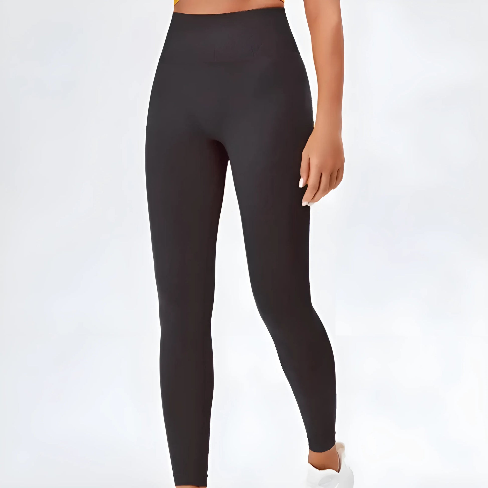 Noir Leggings pour femmes taille haute classiques