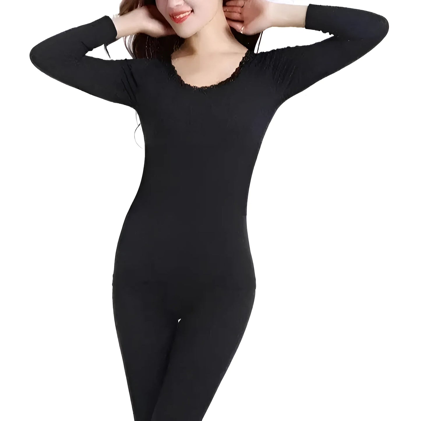 Noir Sous-vêtements thermiques universels
