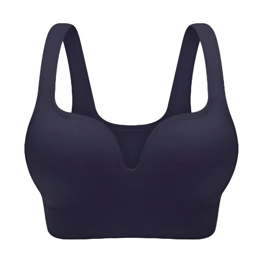 Noir Soutien-gorge de sport à coupe classique