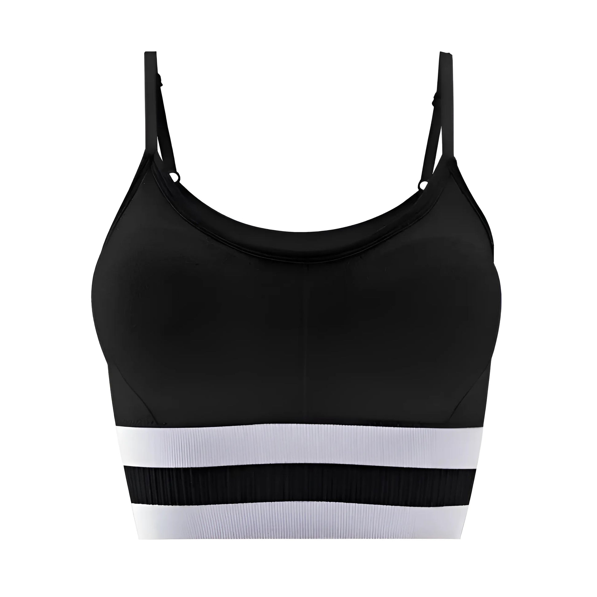 Noir Soutien-gorge de sport avec bretelles