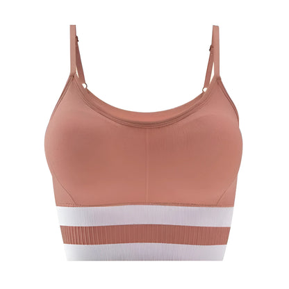 Orange Soutien-gorge de sport avec bretelles