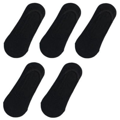 Pack de 5 paires de chaussettes de cheville pour femmes - noir / 35-40