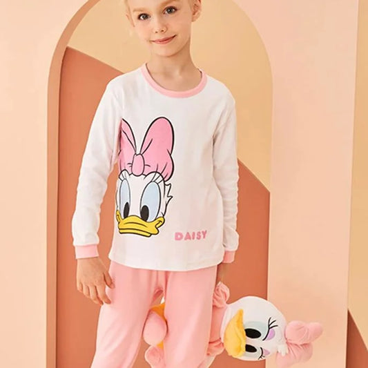 Pyjama enfant avec daisy et minnie - rose pâle / 110 centimètres