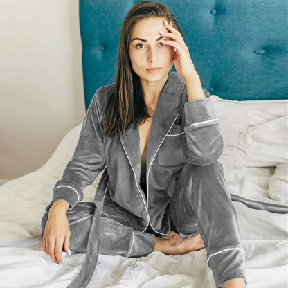 Pyjama femme avec haut croisé