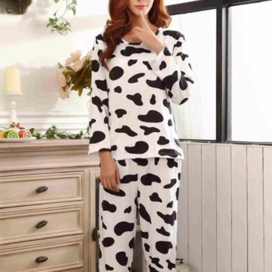 Pyjama longue à taches noires - blanc / s