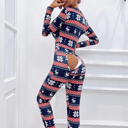 Pyjama une pièce pour femmes avec motifs de noël