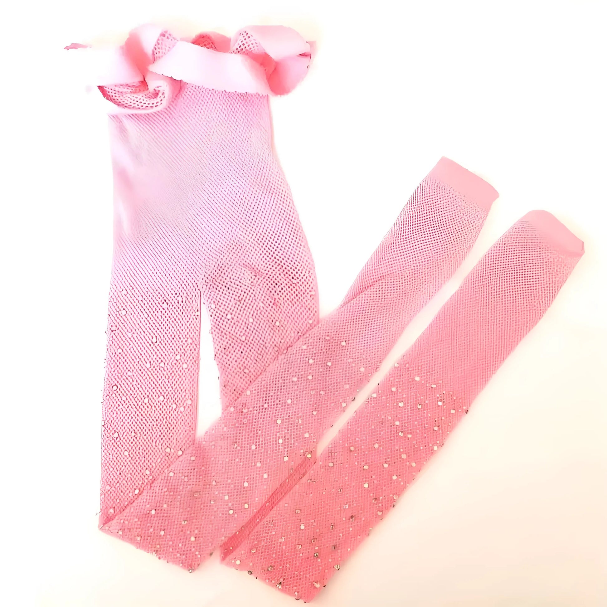 Rose clair Collants brillants