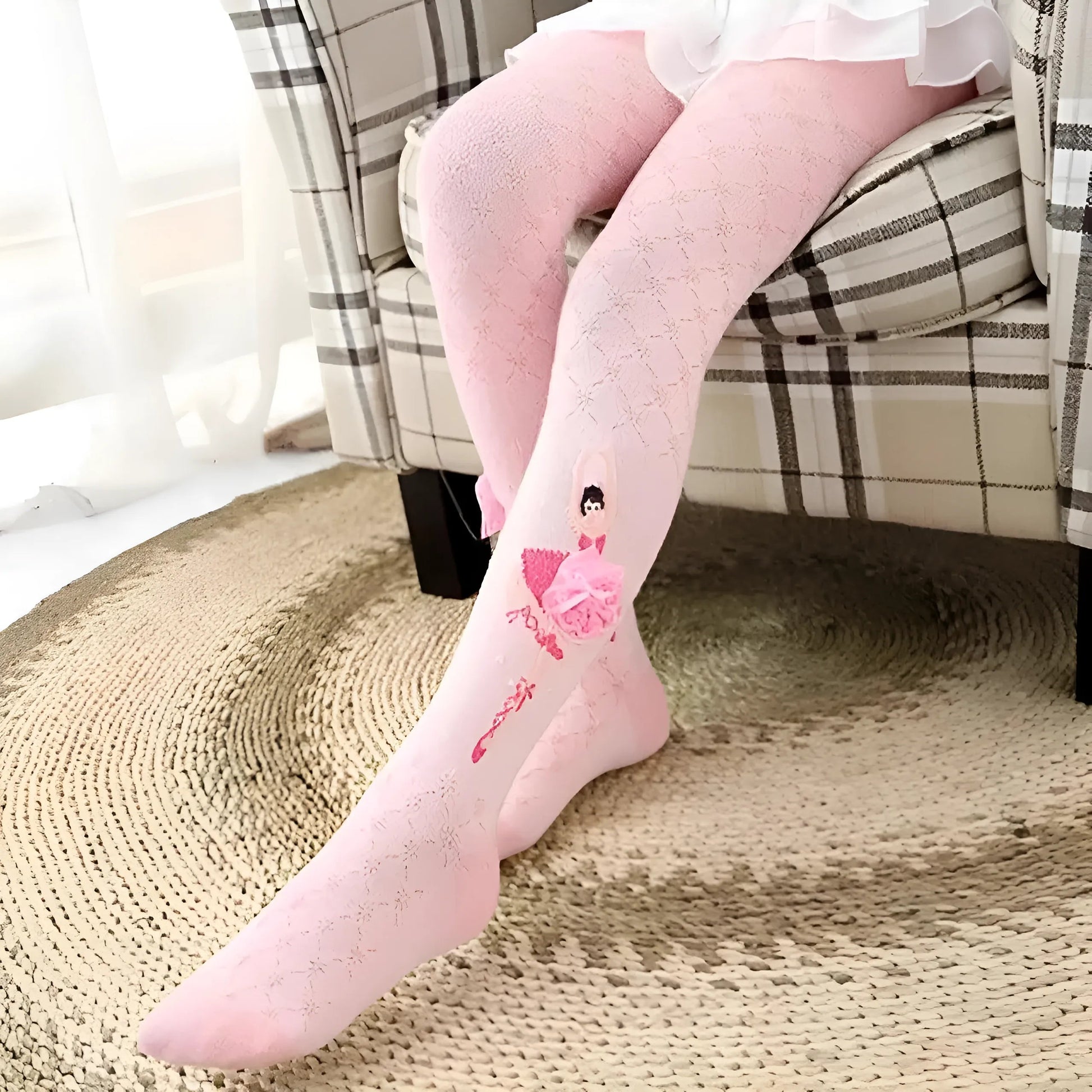 Rose Collants pour enfants de danseuse de ballet