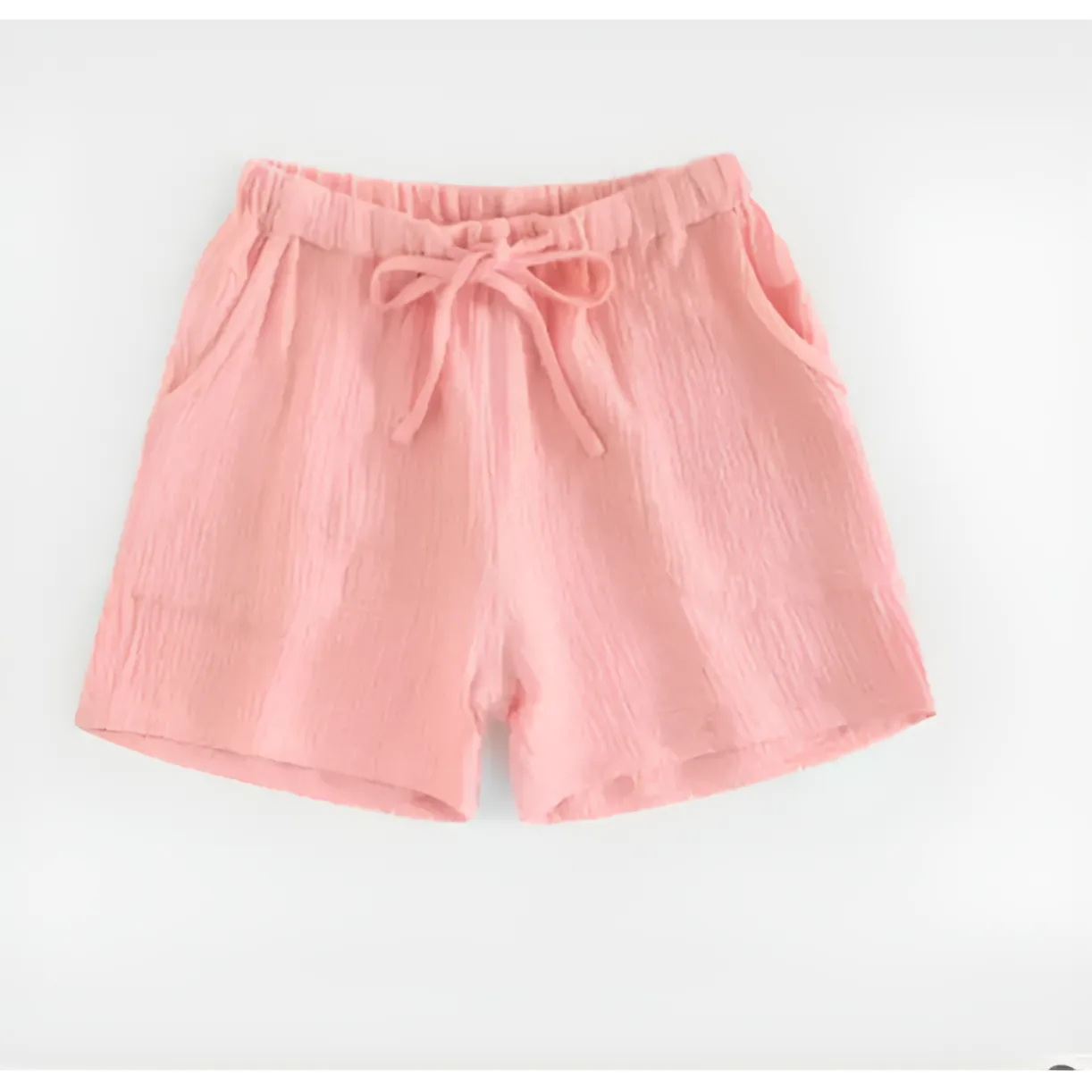 Rose Shorts de sommeil noués