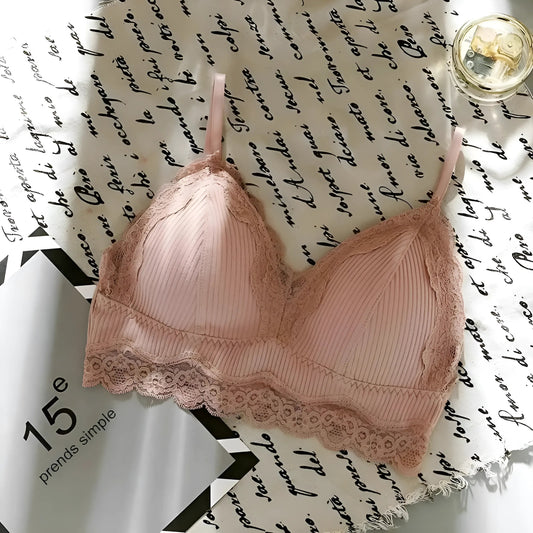 Rose Soutien-gorge en dentelle