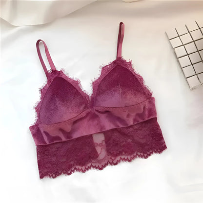 Rose Top en dentelle bralette